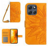 Чехол-книжка Skin Feel Sun Flower для Motorola Moto G56 5G - жовтий