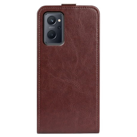 Флип-чехол R64 Texture Single на Realme 9i/OPPO A76/A96 R64 - коричневый