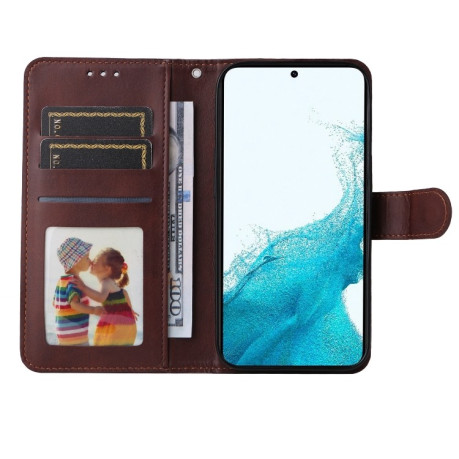 Чехол-книжка Classic Calf Texture для Samsung Galaxy A34 5G - коричневый