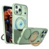Чохол kalebol з MagSafe та підставкою 360 Metal Ring Holder на iPhone 17 Pro Max - зелений