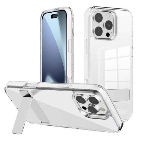 Противоударный чехол Kalebol Holder Clear Acrylic Hybrid TPU для iPhone 17 Pro - прозрачный