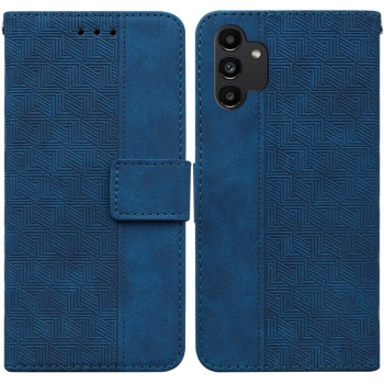 Чехол-книжка Geometric Embossed для Samsung Galaxy A13 4G - синий