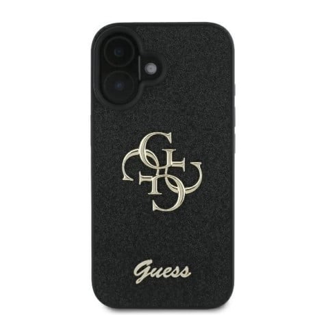 Оригинальный чехол Guess Big Metal Logo для iPhone 16 Plus - black