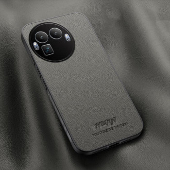 Чохол HUIYI Leather Magnetic на Realme GT 8 Pro — сірий