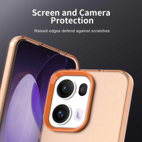 Противоударный чехол Candy Series для OPPO Reno13 Pro 5G Global - оранжевый