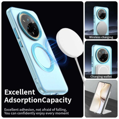 Candy Magsafe PC Hybrid TPU протиударний чохол для Realme 14 Pro+ 5G - синій