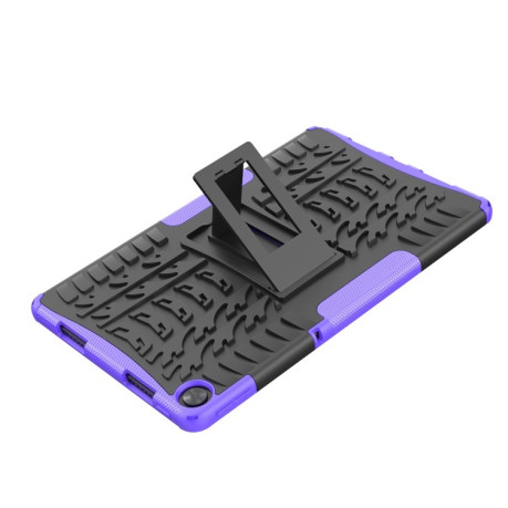 Противоударный чехол Tire Texture для Realme Pad 10.4 - фиолетовый