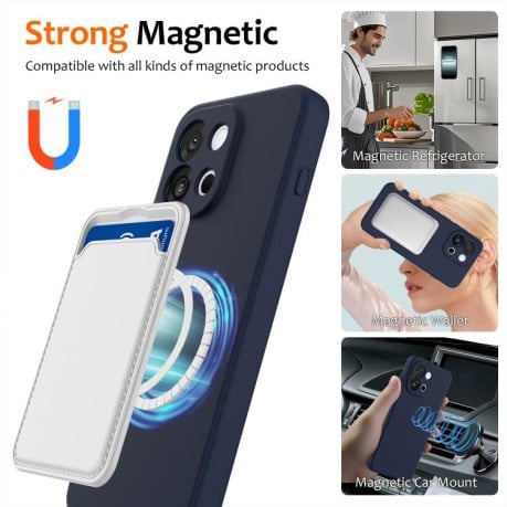 Силіконовий чехол Shockproof Silicone Magsafe для OnePlus 13T - синій