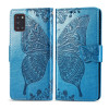 Чехол-книжка Butterfly Love Flower Embossed на Samsung Galaxy A31 - синий