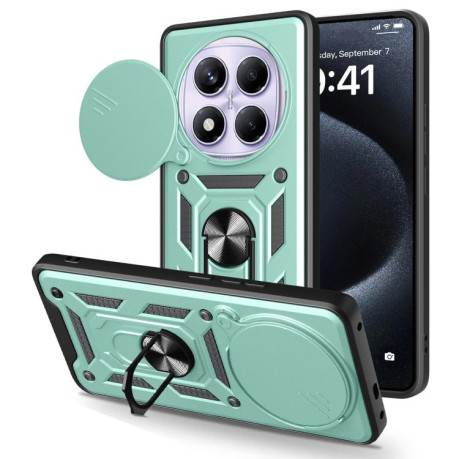Протиударний чохол Sliding Camshield для Xiaomi Redmi Note 14 Pro 4G - зелений