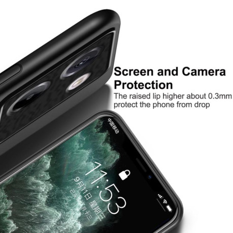 Противоударний чехол Tilt Strip Grain на Xiaomi Poco M7 Pro 5G - чорний