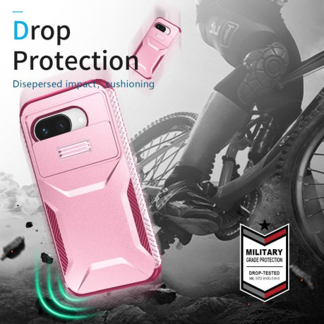 Протиударний чохол Sliding Camshield для Google Pixel 9a - Pink + Rose Red