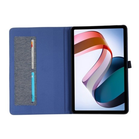 Чехол-книжка Fabric Leather для Xiaomi Redmi Pad SE - синий