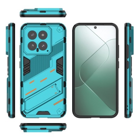 Противоударный чехол Punk Armor для Xiaomi 14 - синий