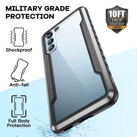 Противоударный чехол iPAKY Thunder Series на Samsung Galaxy S21 Ultra - черно-серый