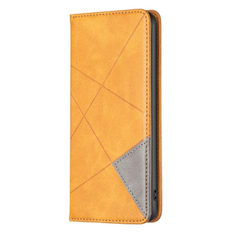 Чехол-книжка Rhombus Texture для Samsung Galaxy A05 - желтый
