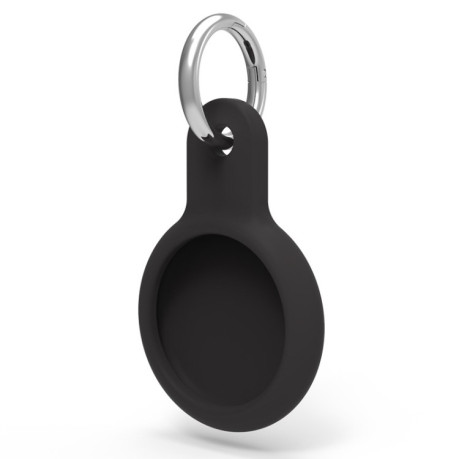 Силиконовый чехол Key Chain с карабином для AirTag - черный