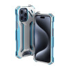 Противоударный металлический чехол R-JUST Armor Metal на iPhone 15 Pro Max - синий