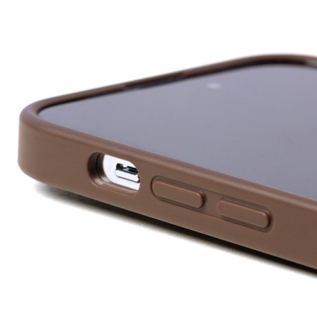 Оригинальный чехол Guess 4G Metal Gold Logo для iPhone 14 Pro Max - Brown