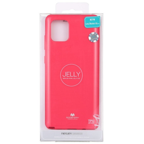 Чохол MERCURY GOOSPERY JELLY Samsung Galaxy A81/M60s/Note 10 Lite - пурпурно-червоний