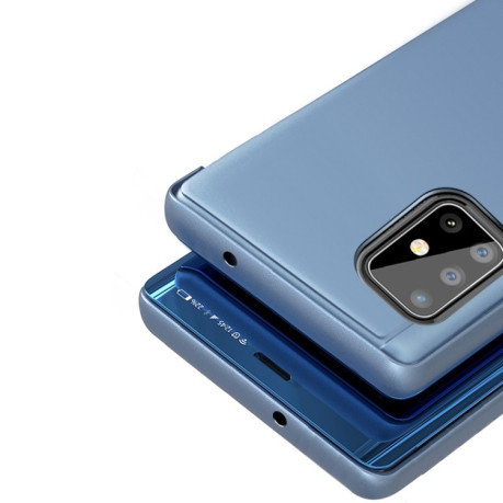 Чехол книжка Clear View на Samsung Galaxy M60S / A81 / Note 10 Lite -фиолетово-синий