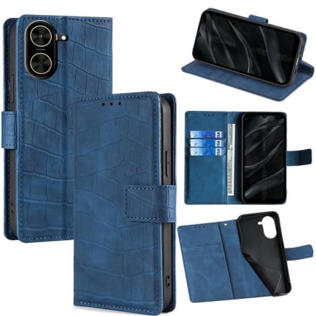Чехол-книжка Skin Feel Crocodile Texture для Xiaomi Redmi A5 4G 171.7mm - синий