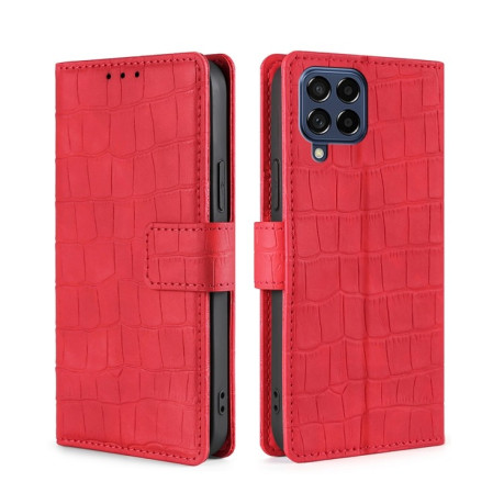 Чохол-книжка Skin Feel Crocodile Texture для Samsung Galaxy M53 5G - червоний