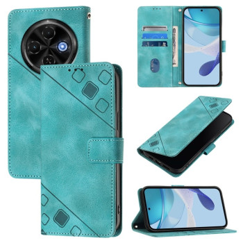 Чехол-книжка Skin-feel Embossed на Tecno Spark 30C 5G / Pop 9 5G — зелёный