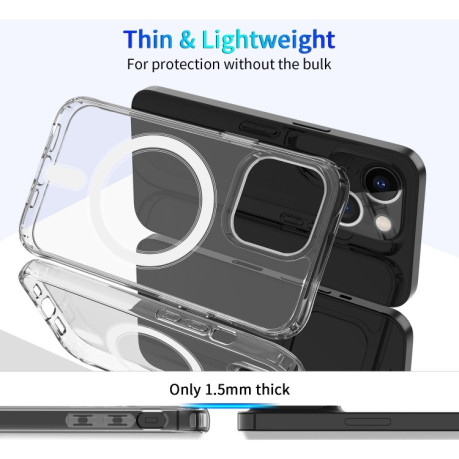 Протиударний чохол Ring Clear Crystal Magsafe для iPhone 13 Pro Max - прозорий