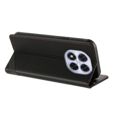 Чехол-книжка Embossed Multi-functional Wallet Retro Leather на Redmi Note 14 Pro 4G - черный