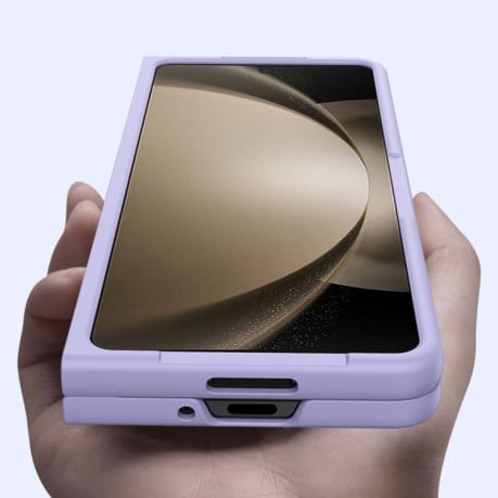 Противоударный чехол Integrated Skin Feel PC with Pen / Pen Box для Samsung Galaxy  Fold 6 - черный