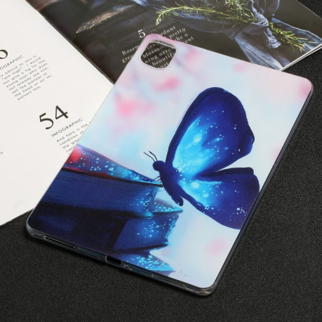 Протиударний чохол Painted Tablet для Xiaomi Pad 5 / Pad 5 Pro - Blue Butterfly