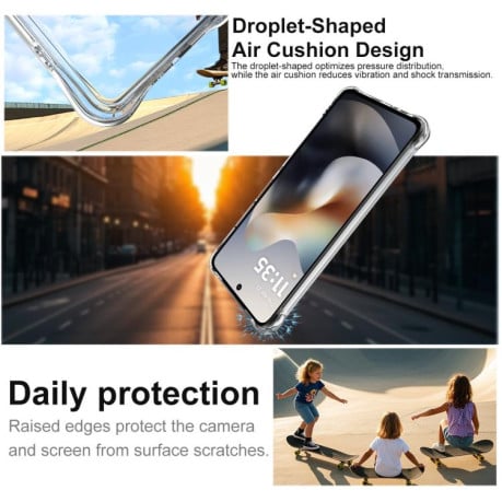 Силиконовый прозрачный чехол imak Airbag с усиленными углами на Motorola Moto G86 Power
