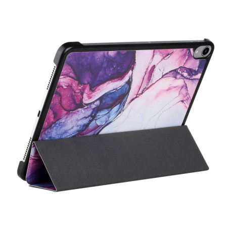Чохол-книжка Silk Texture Colored Drawing Pattern для iPad mini 6 - Marble Shiratama Purple