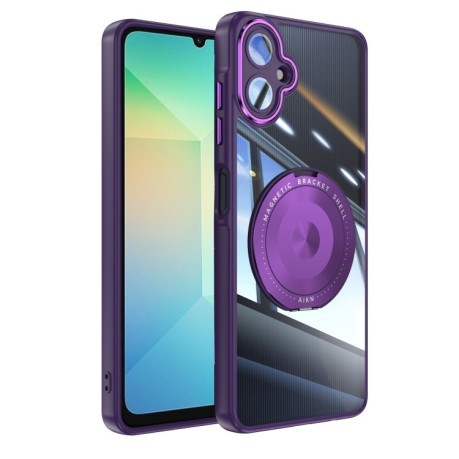 Противоударный чехол MagSafe Acrylic Hybrid для Samsung Galaxy A06 4G - фиолетовый