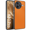 Противоударный чехол Plain Skin для For Redmi K80 Pro / Poco F7 Ultra - оранжевый