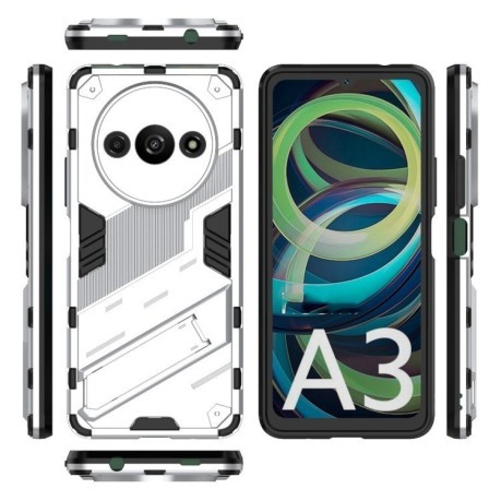 Противоударный чехол Punk Armor для Xiaomi Redmi A3 4G Global - белый