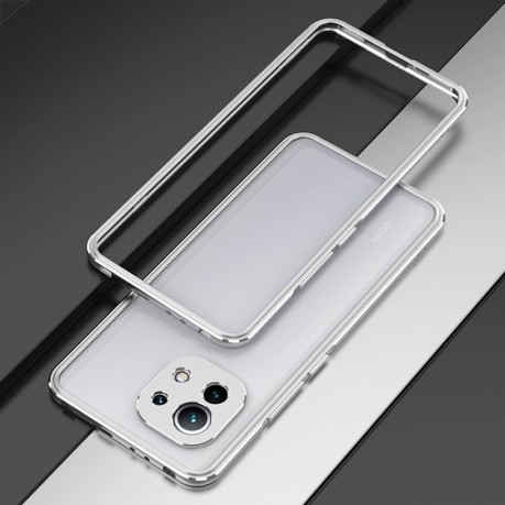 Металевий бампер Aurora Series для Xiaomi Mi 11 - сріблястий.
