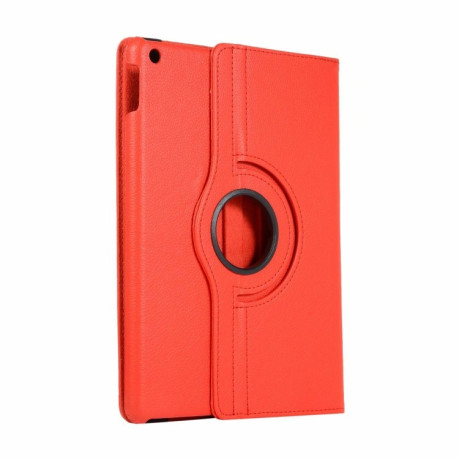Чехол Litchi Texture 360 Degrees на iPad 9/8/7 10.2 (2019/2020/2021) - Красный