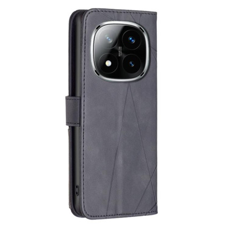 Чехол-книжка Rhombus Texture для Xiaomi  Redmi Note 14 Pro 4G - черный