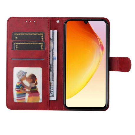 Чохол-книжка Classic Calf Texture Flip Leather для Vivo V25 5G/V25e 4G/X80 Lite - червоний