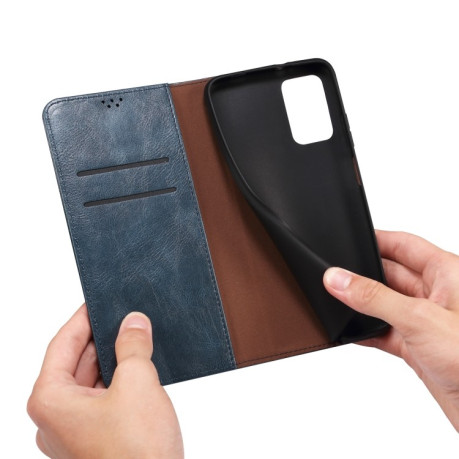 Чехол-книжка Simple Wax Crazy Horse для Samsung Galaxy A56 5G - синий