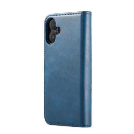 Чохол-книжка DGMING Crazy Horse Texture для iPhone 16 - синій