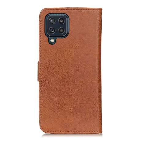 Чохол-книжка KHAZNEH Cowhide Texture Samsung Galaxy M32/A22 4G - коричневий