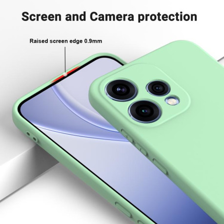 Силіконовий чохол Solid Color Liquid Silicone для OPPO Reno15 5G Global — зелений