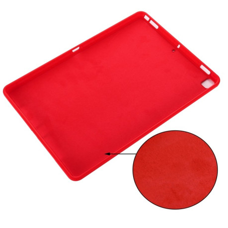 Противоударный чехол Solid Color Liquid Silicone для iPad 10.2 2019/2020/2021 / Pro 10.5 / Air 10.5 - красный