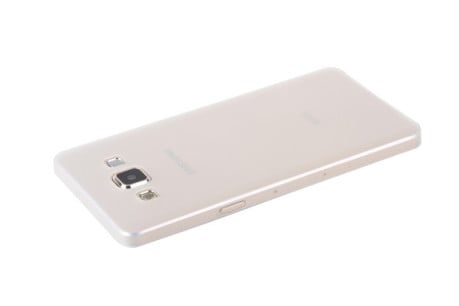 Ультратонкий Прозрачный Бежевый Матовый Чехол 0.3 мм для Samsung Galaxy A5