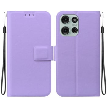 Чехол-книжка Voltage Side Buckle для Motorola Moto G75 5G - фиолетовый