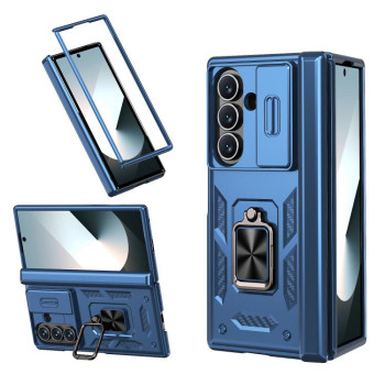 Чехол Sliding Window Hinge на Samsung Galaxy Fold 7 5G - синий