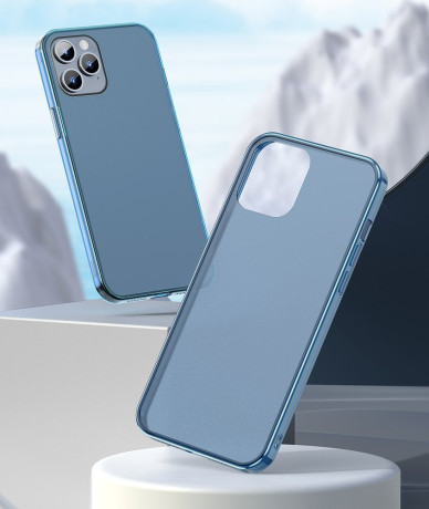 Чохол Baseus Frosted Glass для iPhone 12 Pro Max - синій